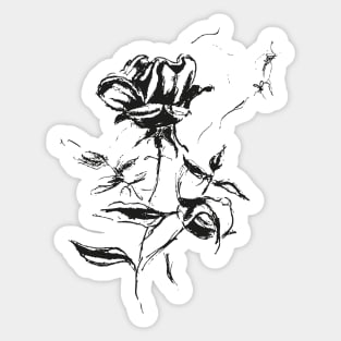 Black Rose No.3 Sticker